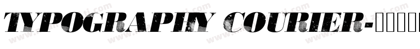 typography courier字体转换